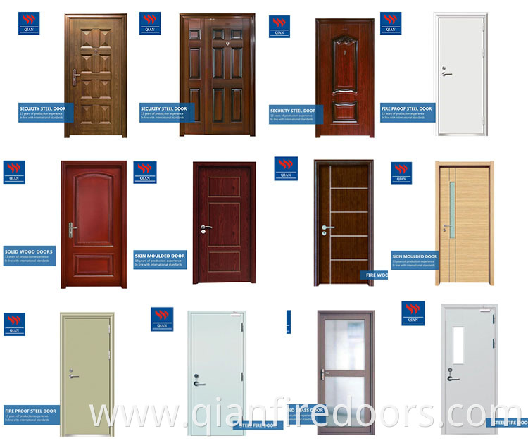 china supplier upvc door fire resistant pvc swing door